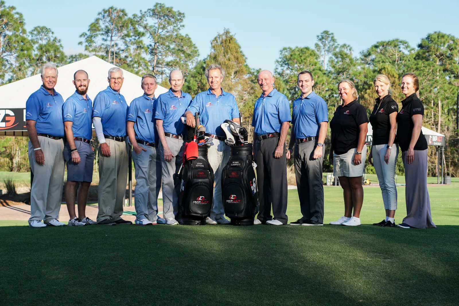 Impact Zone Golf team at the Naples academy